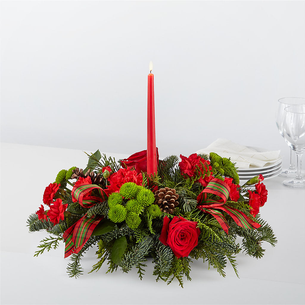 By the Candlelight Centerpiece – Blossom Shop, Traverse City MI