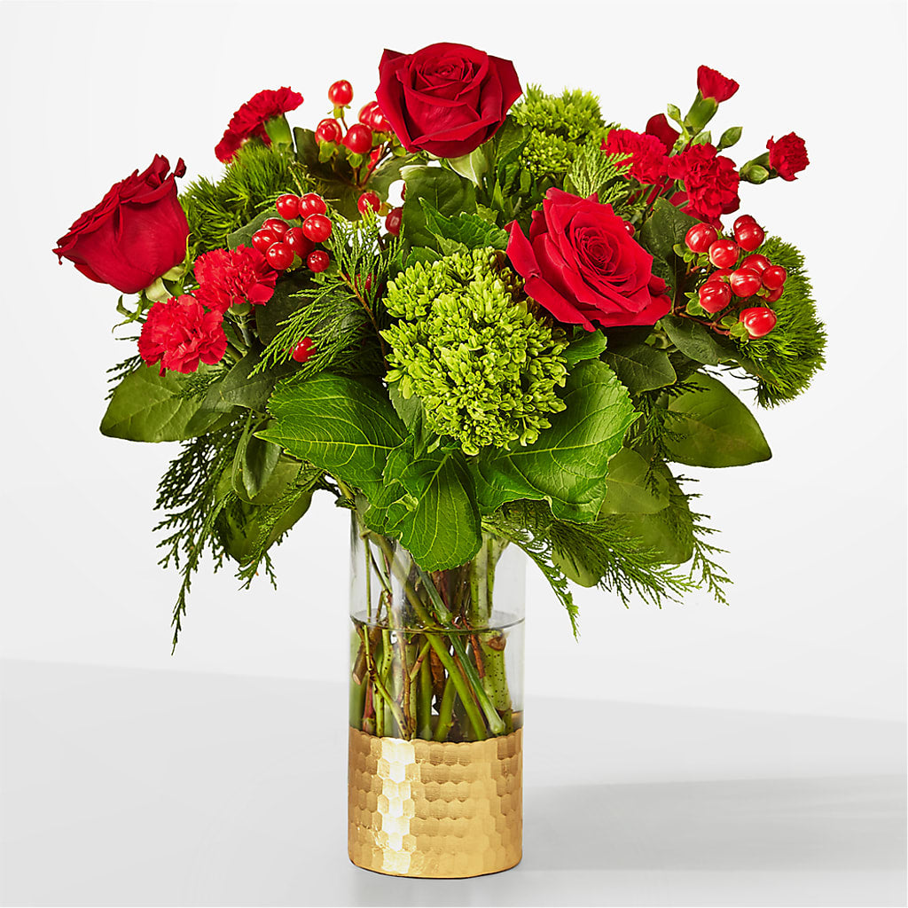 Plaid Throw Bouquet – Blossom Shop, Traverse City MI