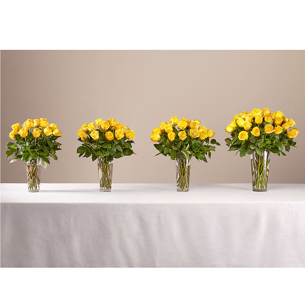 Long Stem Yellow Rose Bouquet – Blossom Shop, Traverse City MI