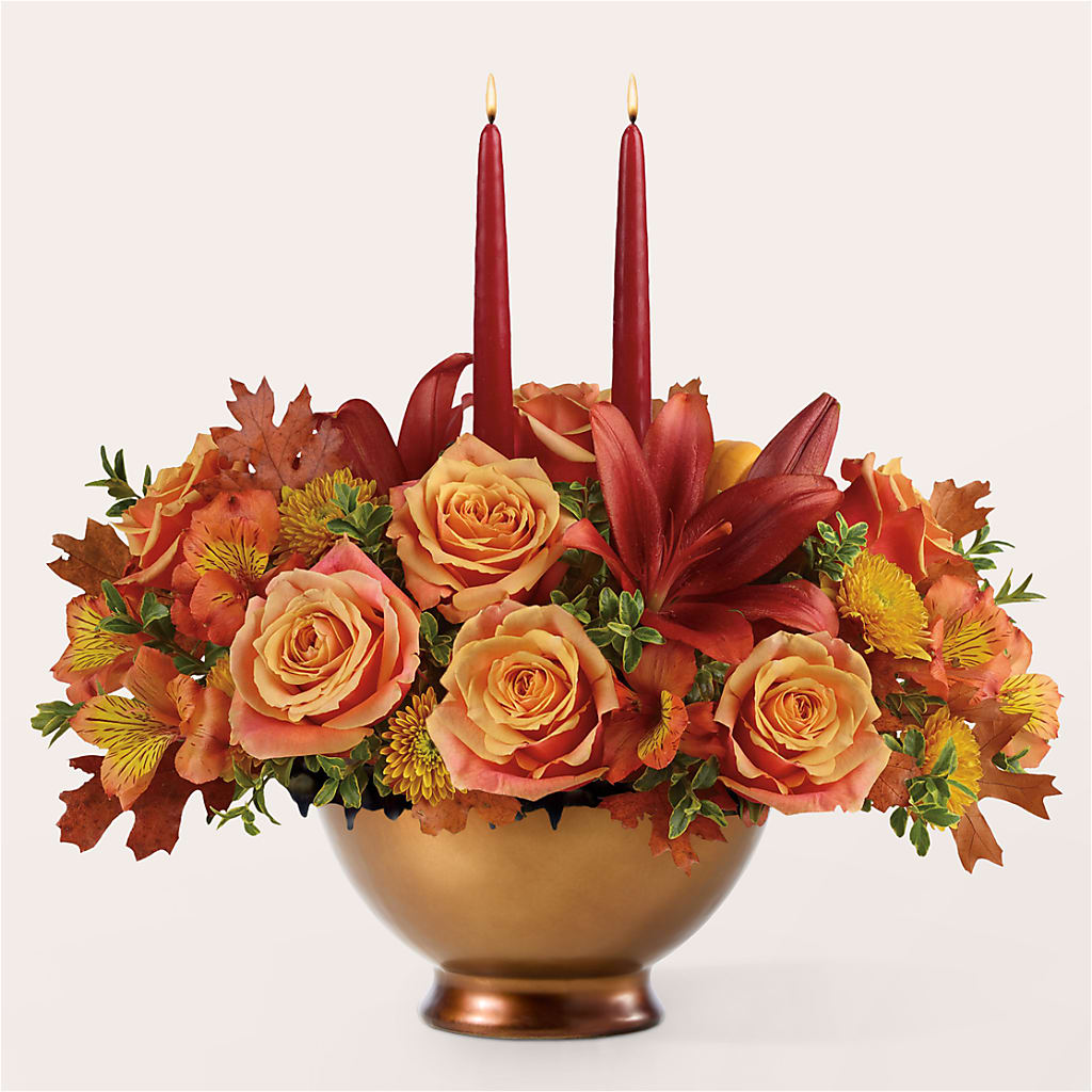 Harvest Table Centerpiece – Blossom Shop, Traverse City MI