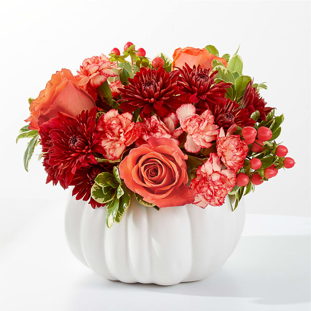 Autumn Air Pumpkin Bouquet – Blossom Shop, Traverse City MI