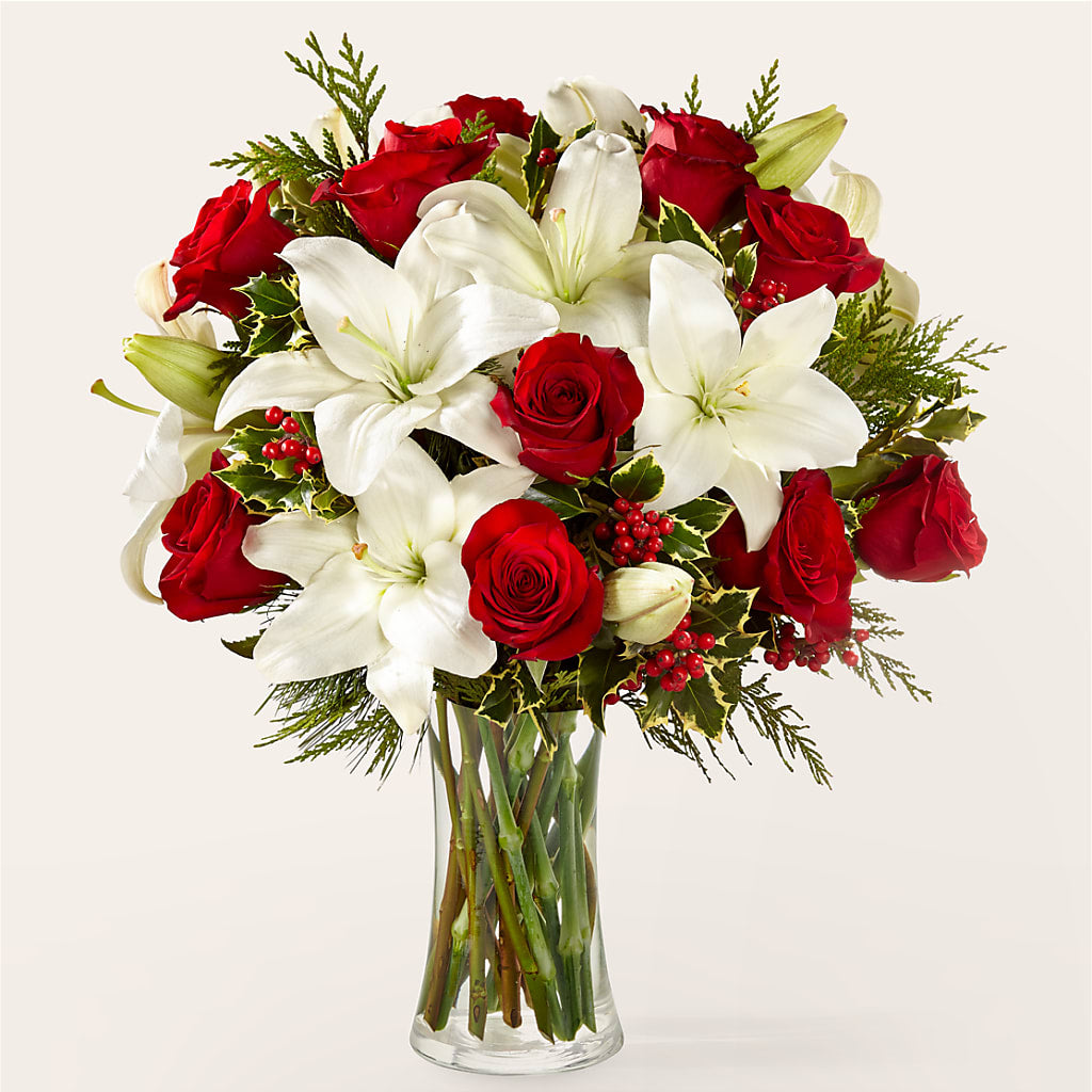 Sparkling Snowflakes Bouquet – Blossom Shop, Traverse City MI
