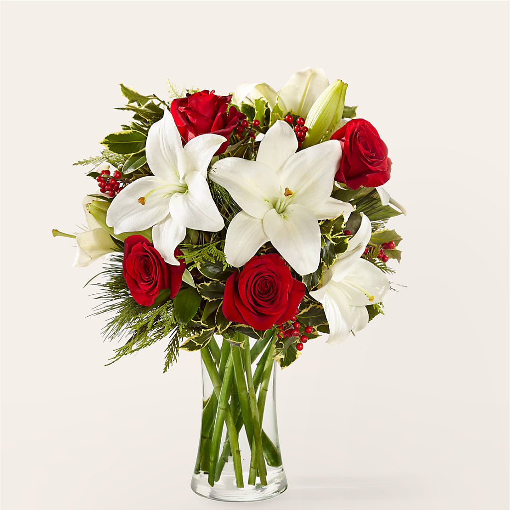 Sparkling Snowflakes Bouquet – Blossom Shop, Traverse City MI