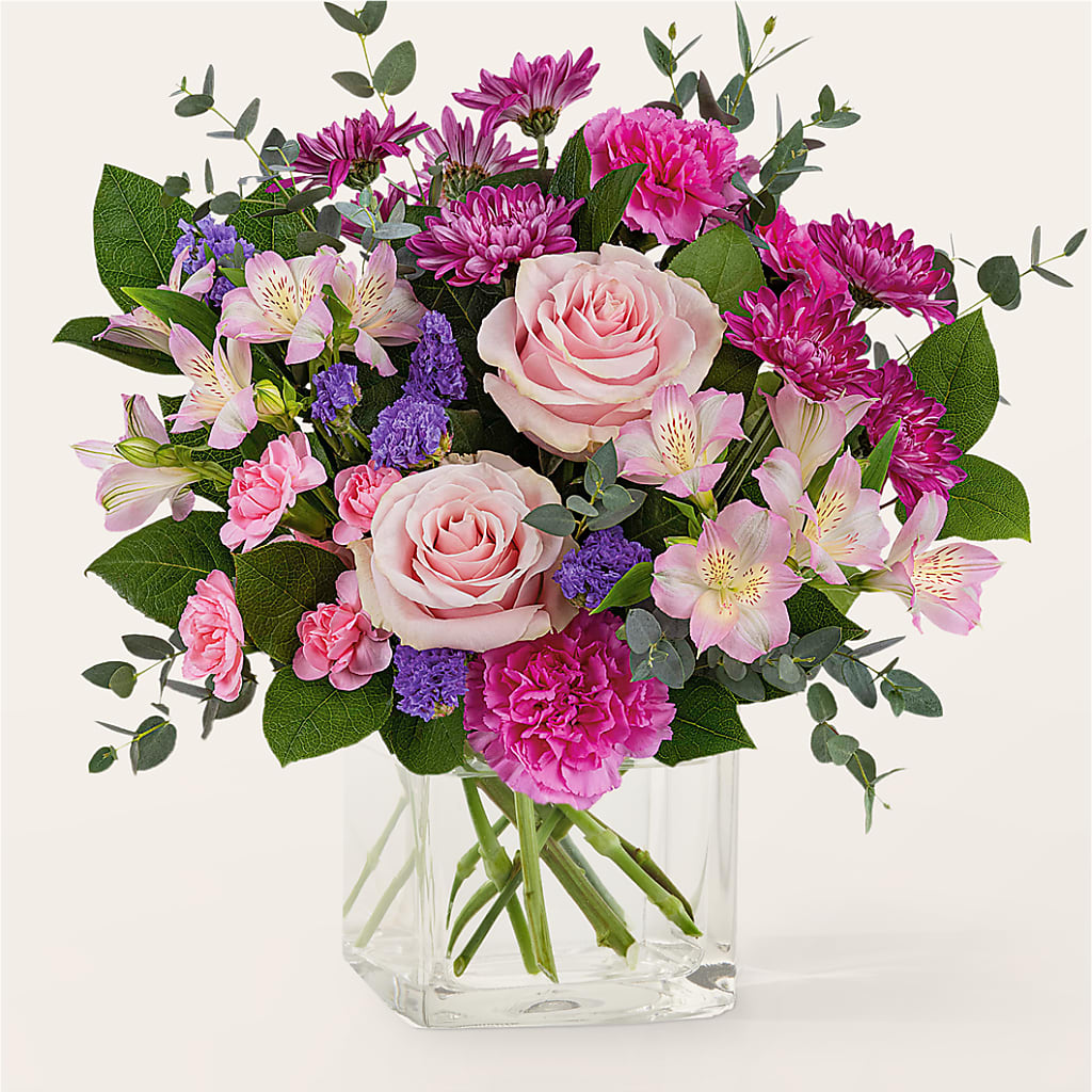Rosy Radiance Bouquet – Blossom Shop, Traverse City MI