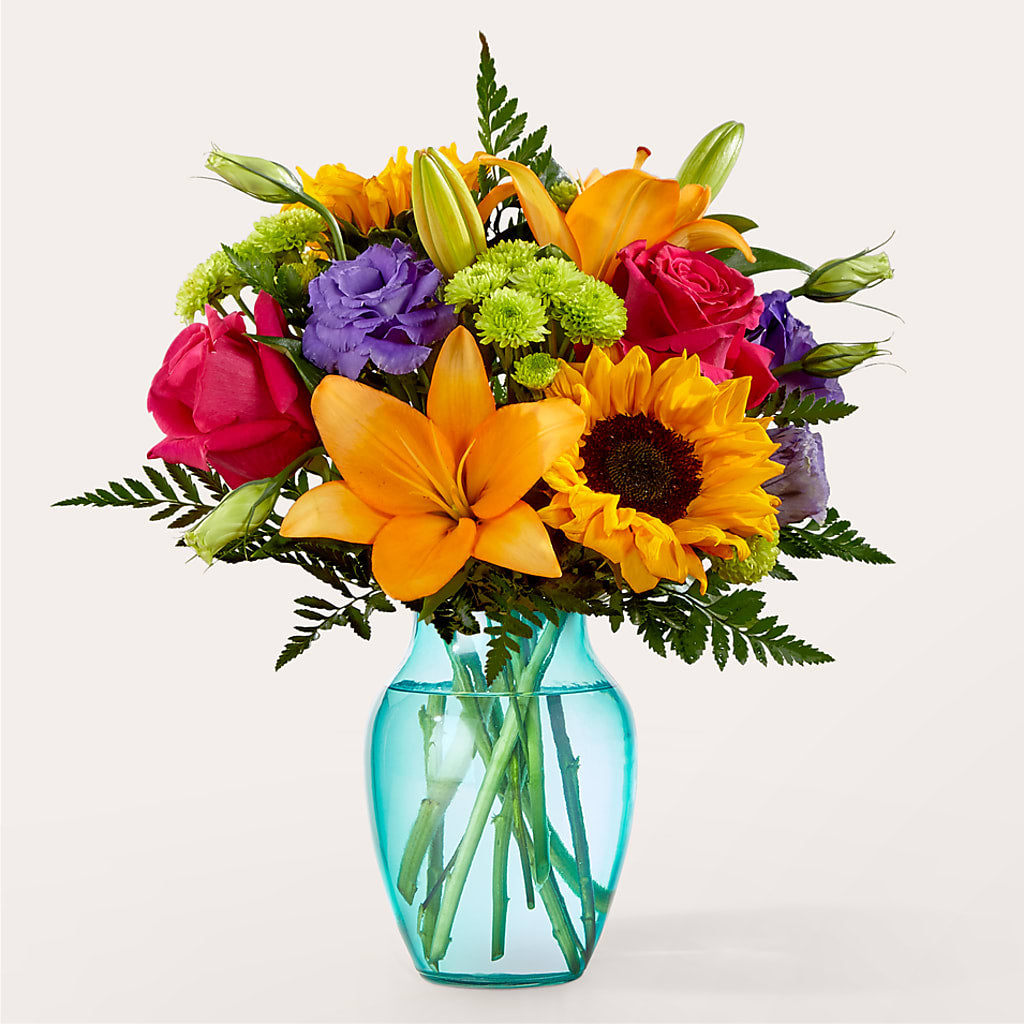Double Rainbow Bouquet – Blossom Shop, Traverse City MI