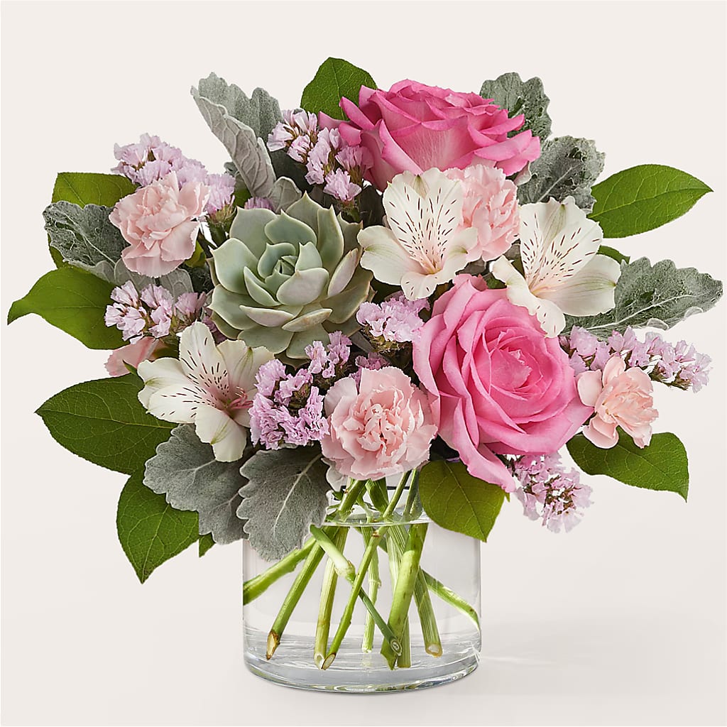 Dusty Rose Bouquet – Blossom Shop, Traverse City MI