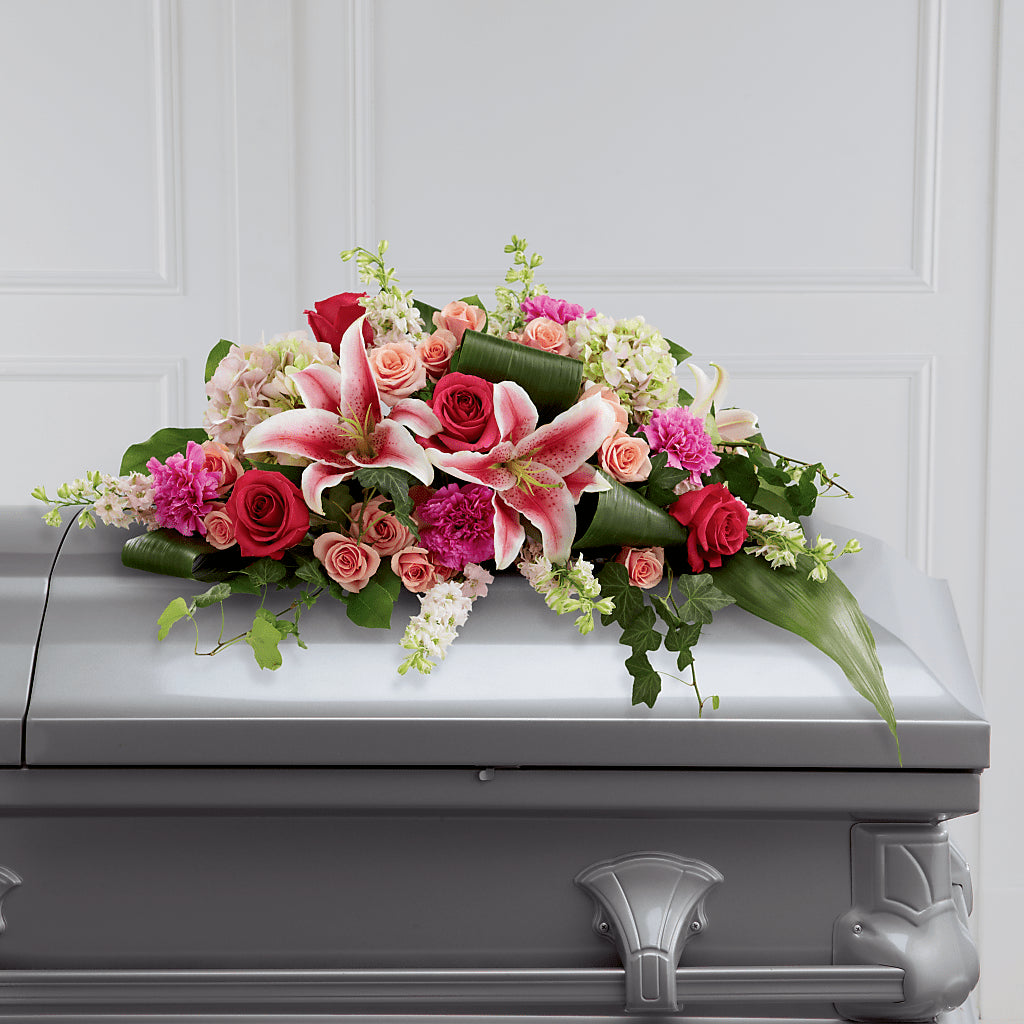 Splendid Grace Casket Spray – Blossom Shop, Traverse City MI