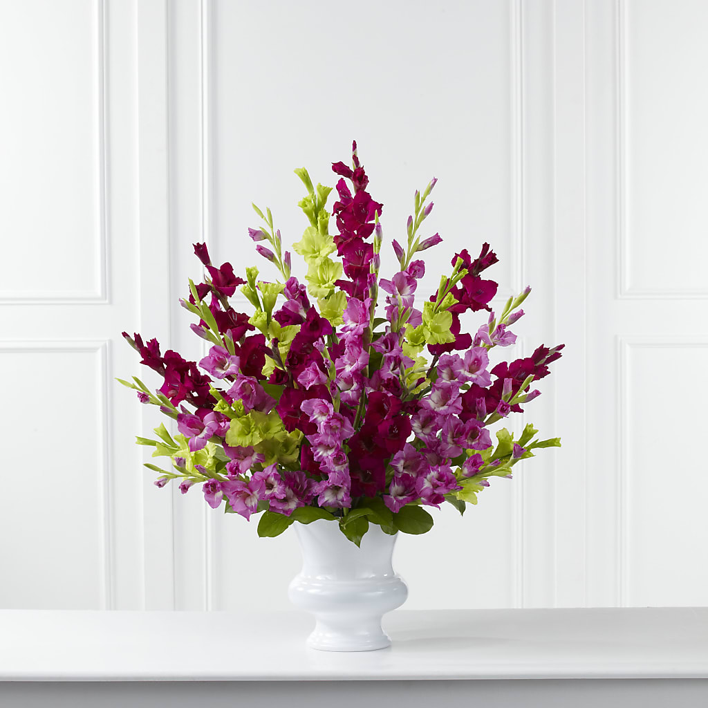 Solemn Offering Arrangement – Blossom Shop, Traverse City MI