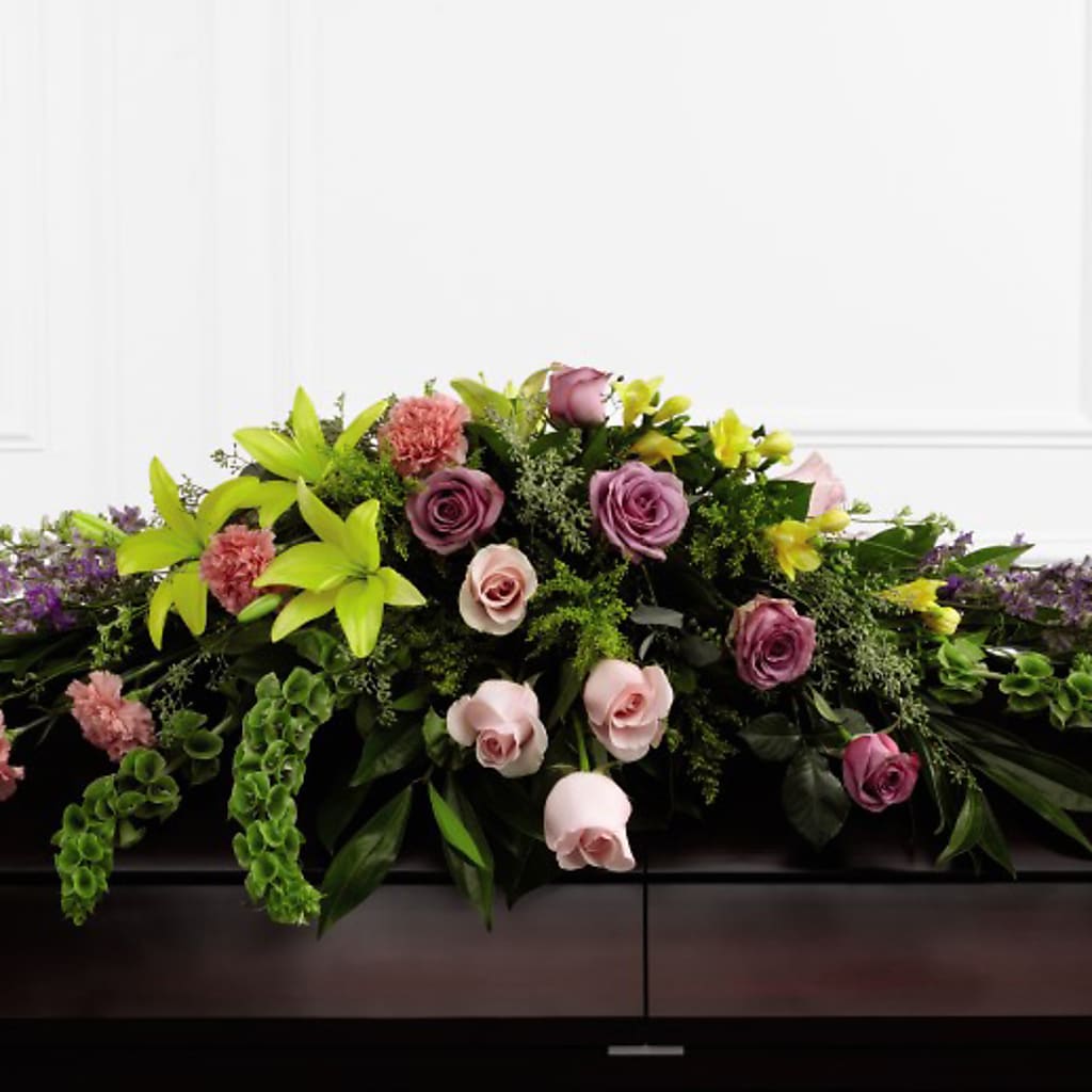 Forever Beloved Casket Spray – Blossom Shop, Traverse City MI