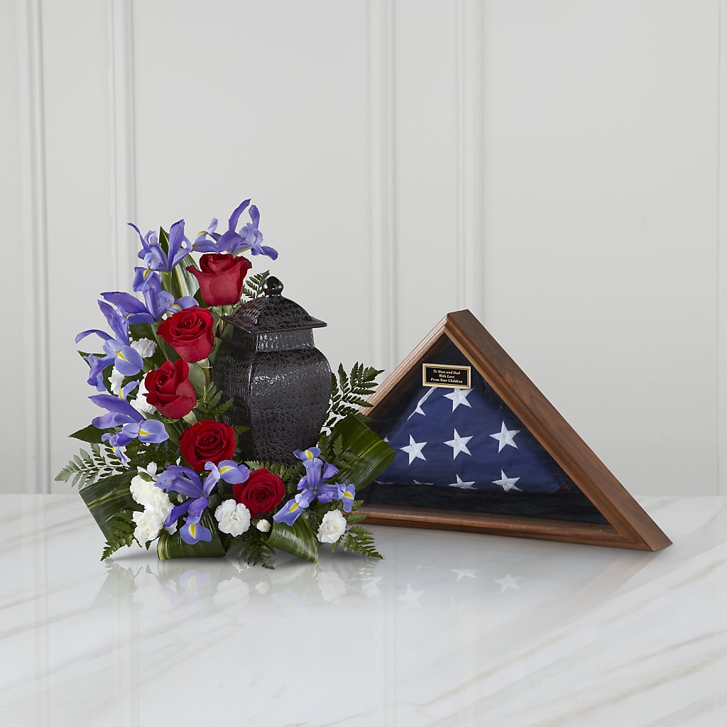 Patriotic Tribute Arrangement – Blossom Shop, Traverse City MI