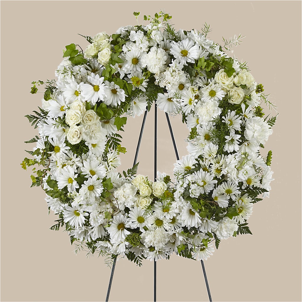 Faithful Wishes Wreath – Blossom Shop, Traverse City MI