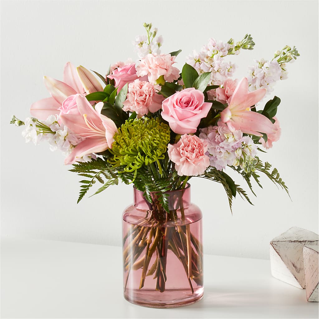 Pretty in Pink Bouquet – Blossom Shop, Traverse City MI