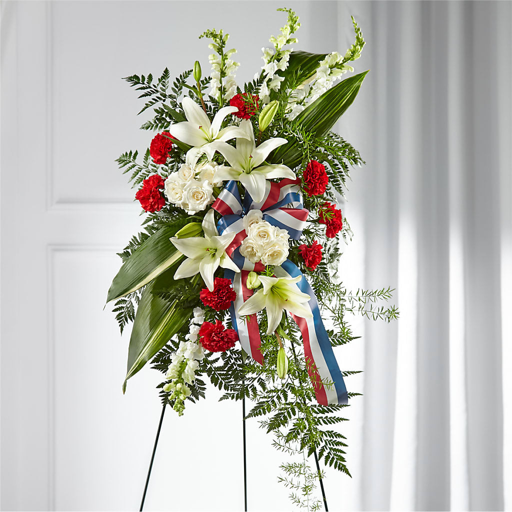 Stars of Life Standing Spray – Blossom Shop, Traverse City MI