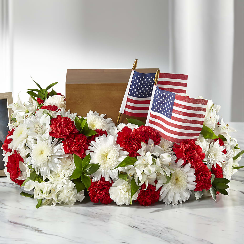 Spirit of Patriotism Cremation Adornment – Blossom Shop, Traverse City MI