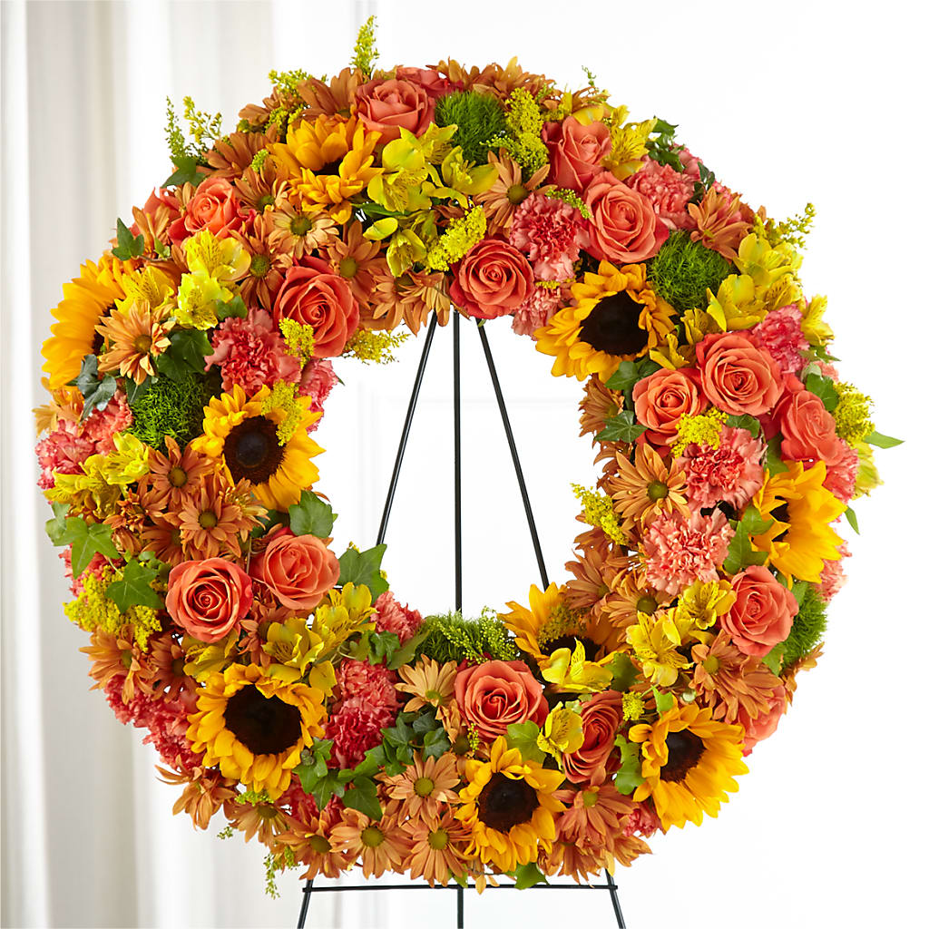 Autumnal Memories Wreath (Standard) – Blossom Shop, Traverse City MI