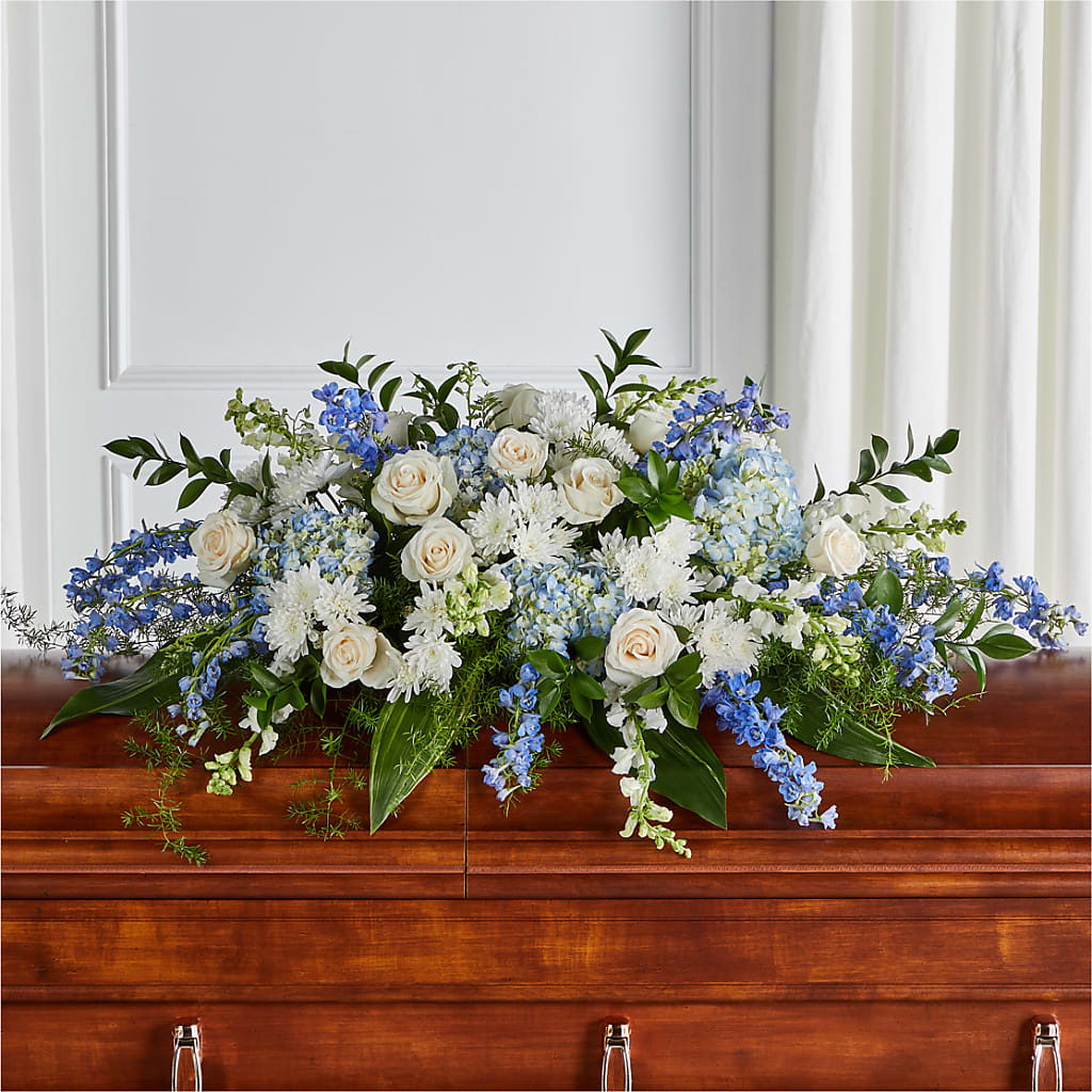 Timeless Essence Casket Spray – Blossom Shop, Traverse City MI