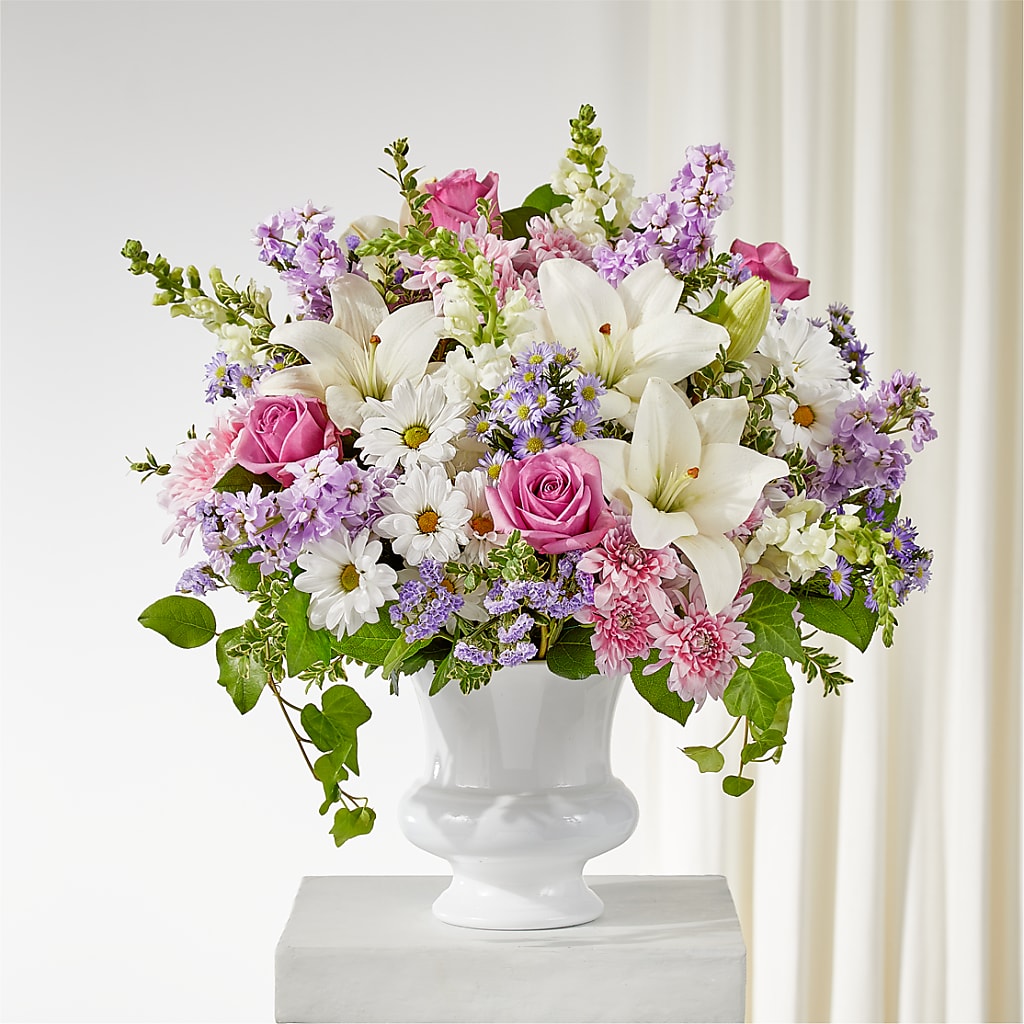 Remarkable Life Urn Arrangement – Blossom Shop, Traverse City MI