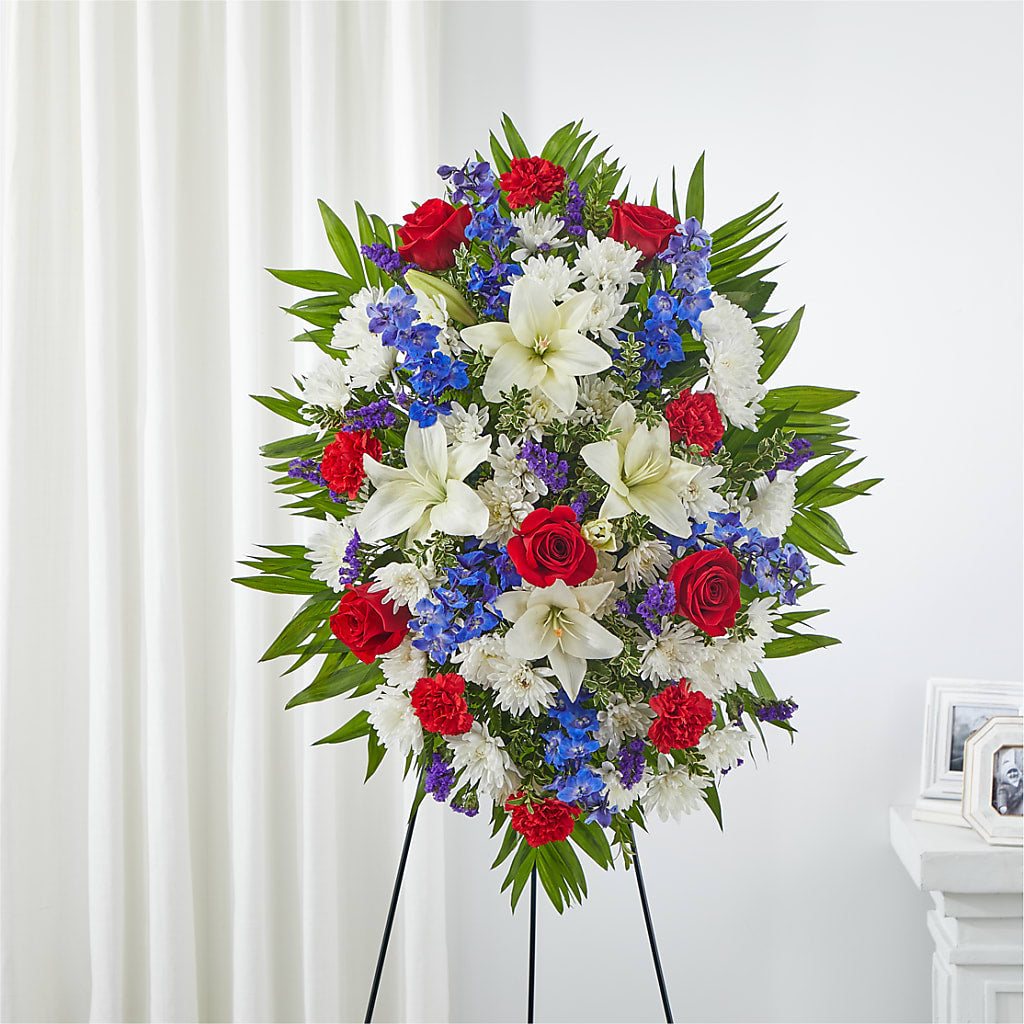 Cherished Service Standing Spray – Blossom Shop, Traverse City MI