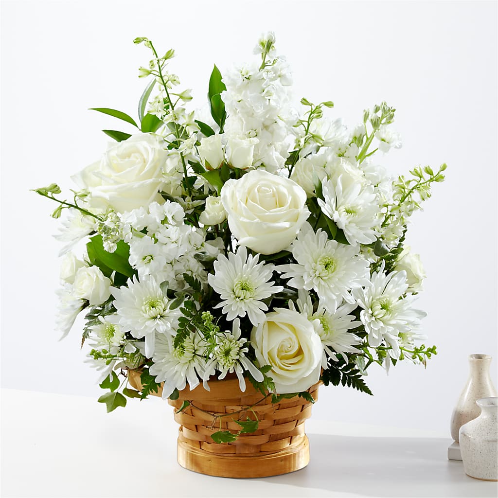 Heartfelt Condolences Arrangement – Blossom Shop, Traverse City MI