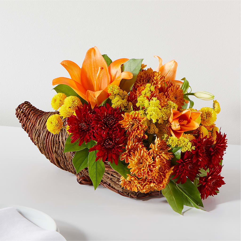 Bouquet of Blessings Cornucopia – Blossom Shop, Traverse City MI