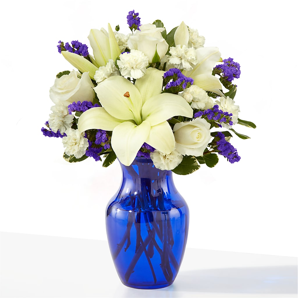 Sapphire Rush Bouquet – Blossom Shop, Traverse City MI
