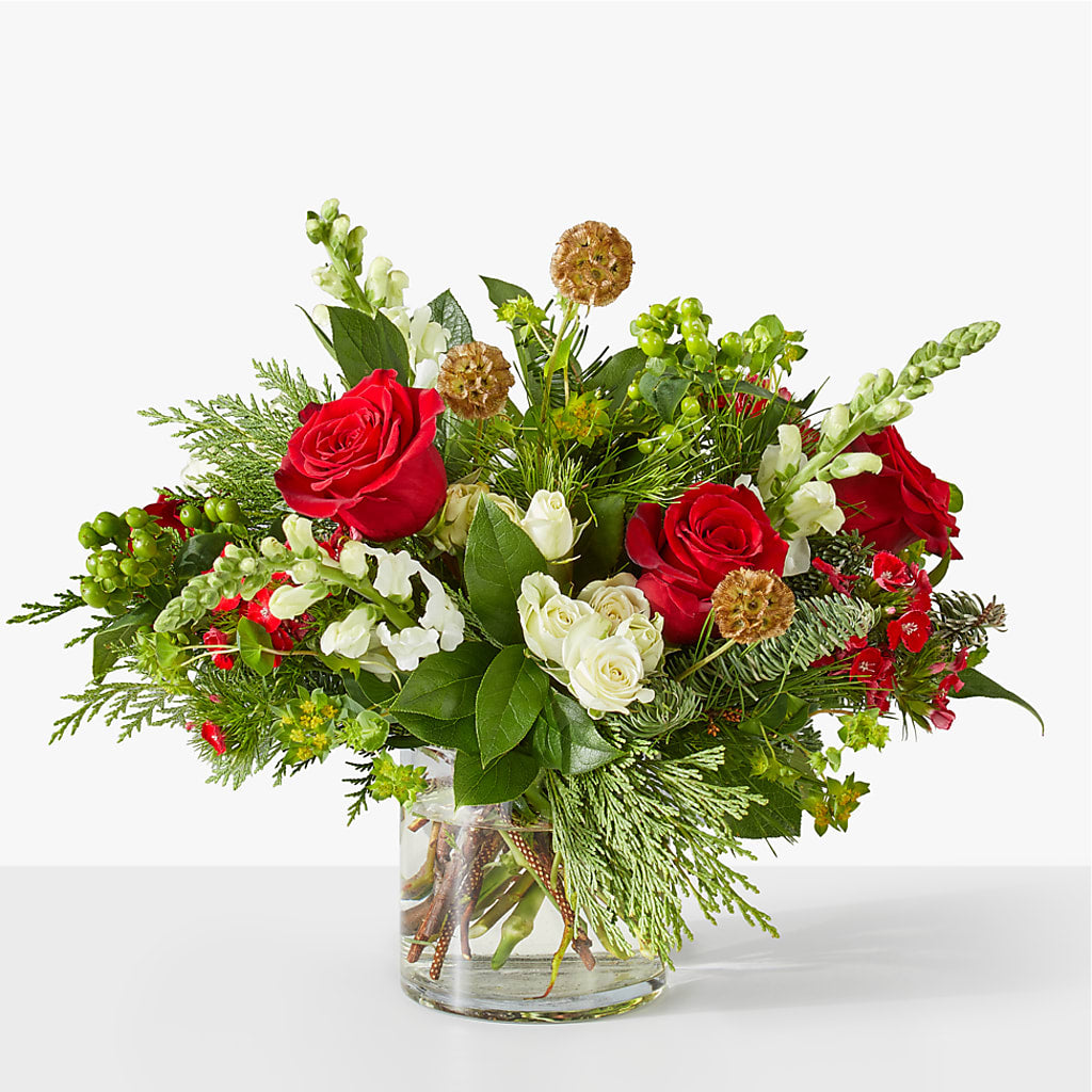 Deck the Halls Bouquet – Blossom Shop, Traverse City MI