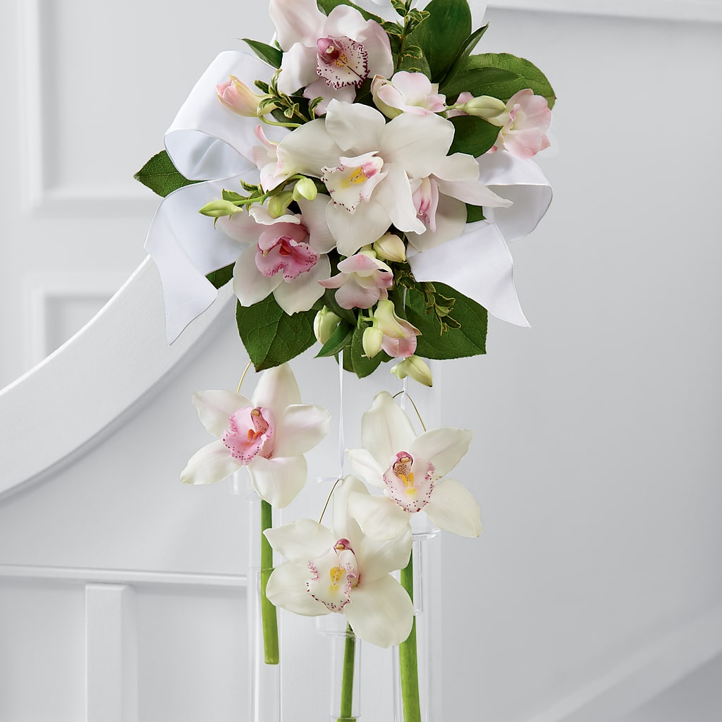 Perfect Entrance Pew Arrangement – Blossom Shop, Traverse City MI