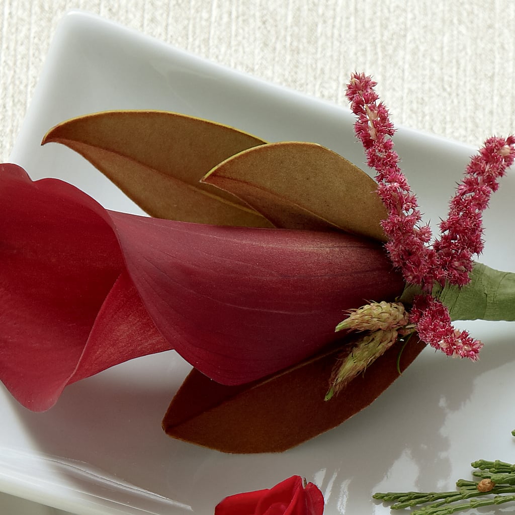 Red Calla Boutonniere – Blossom Shop, Traverse City MI