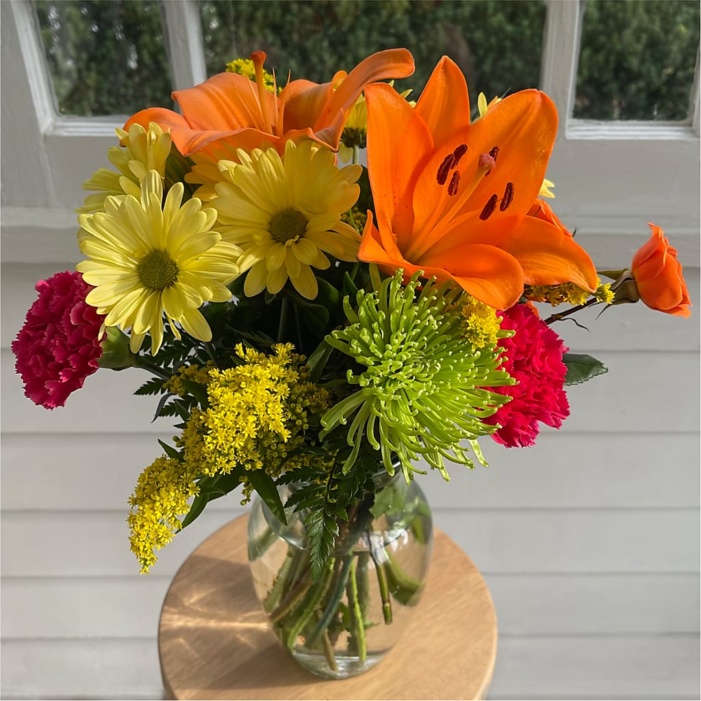 Bold & Bright – A Florist Original –  Blossom Shop, Traverse City MI