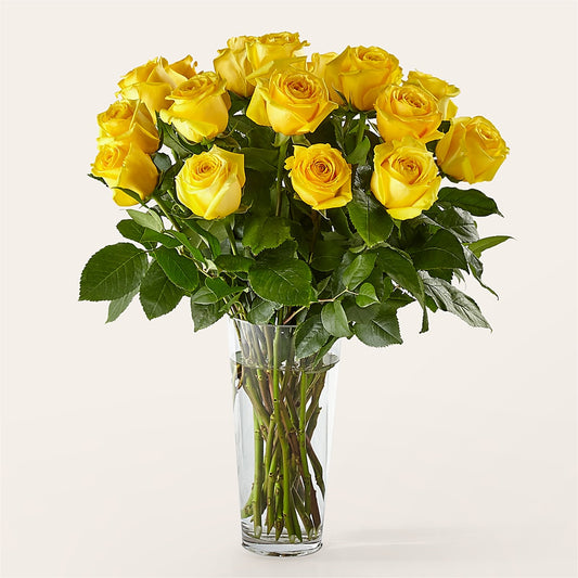 Long Stem Yellow Rose Bouquet –  Blossom Shop, Traverse City MI