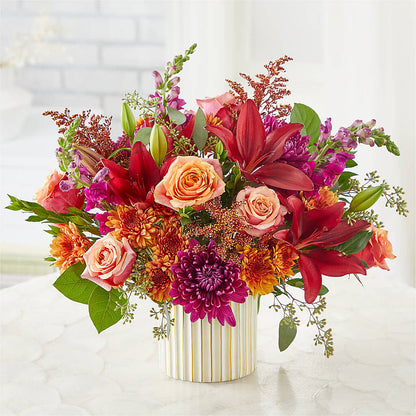 Burgundy Landscape Bouquet –  Blossom Shop, Traverse City MI