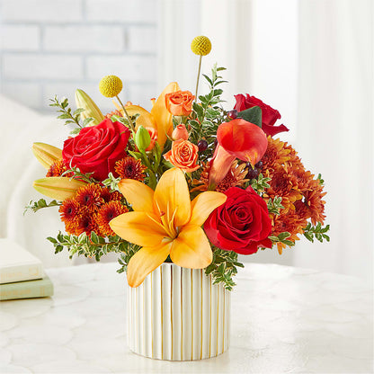 Scarlet Skies Bouquet –  Blossom Shop, Traverse City MI