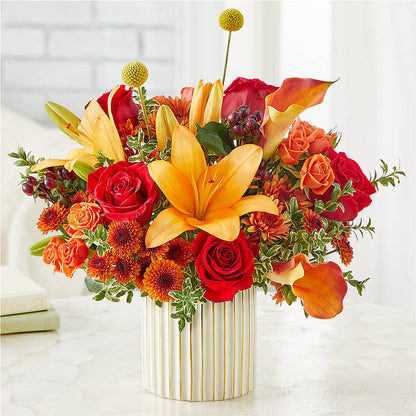 Scarlet Skies Bouquet –  Blossom Shop, Traverse City MI