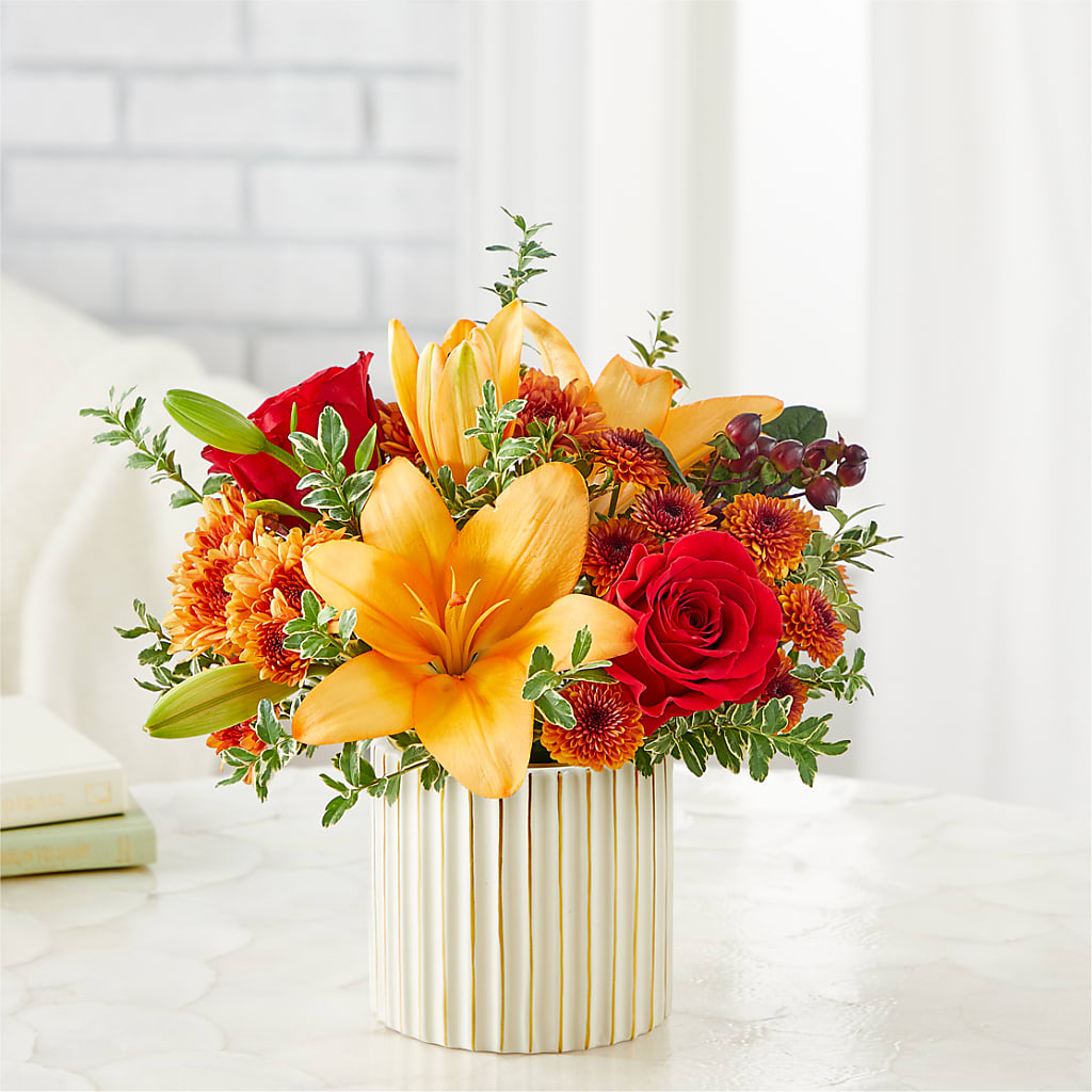 Scarlet Skies Bouquet –  Blossom Shop, Traverse City MI