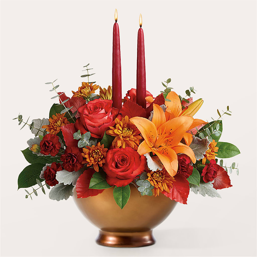 Fruits of Fall Centerpiece –  Blossom Shop, Traverse City MI