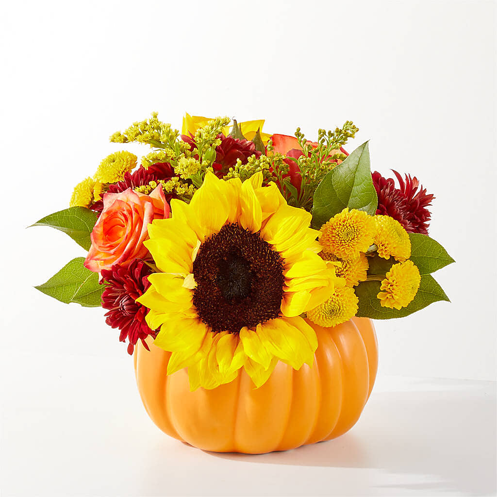 Golden Gourd Pumpkin Bouquet –  Blossom Shop, Traverse City MI