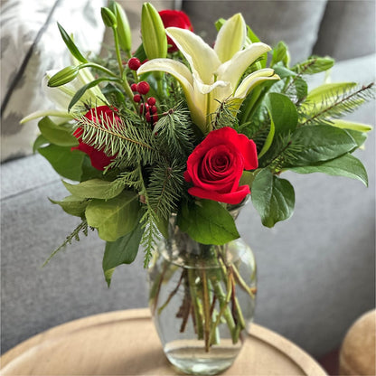 Sparkling Snowflakes Bouquet –  Blossom Shop, Traverse City MI
