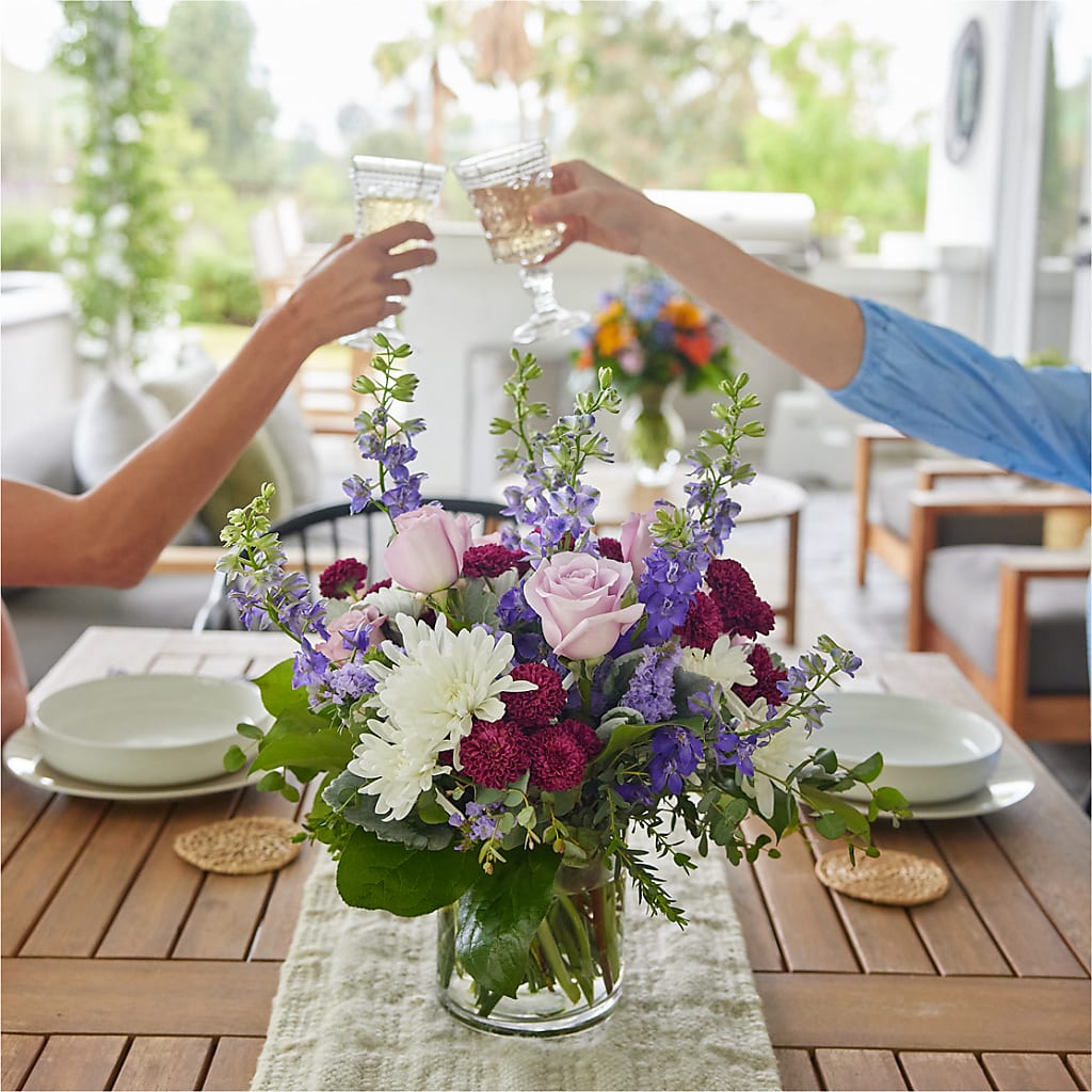 Violet Frost Bouquet –  Blossom Shop, Traverse City MI