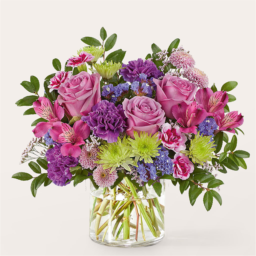 Glass Half Full Bouquet –  Blossom Shop, Traverse City MI