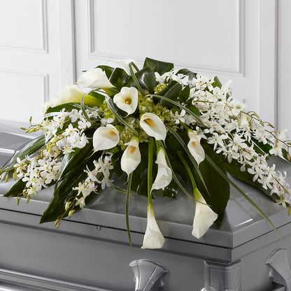 Angel Wings Casket Spray –  Blossom Shop, Traverse City MI