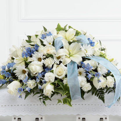 Tender Treasure Casket Spray –  Blossom Shop, Traverse City MI