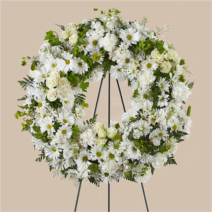 Faithful Wishes Wreath –  Blossom Shop, Traverse City MI