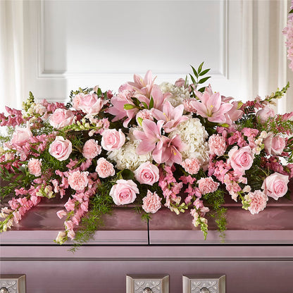 Life & Remembrance Casket Spray –  Blossom Shop, Traverse City MI