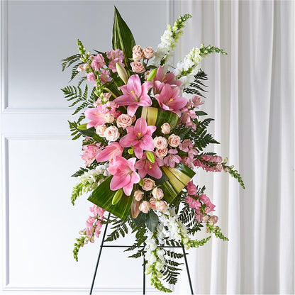 Elegant Embrace Standing Spray –  Blossom Shop, Traverse City MI
