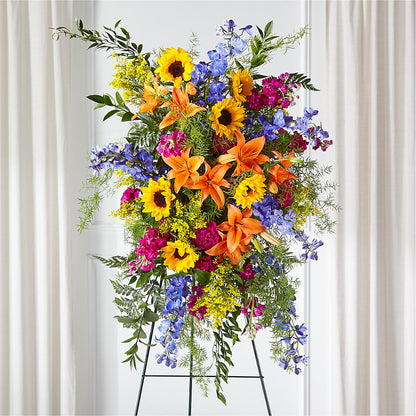 Sunlit Memories Standing Spray (Standard) –  Blossom Shop, Traverse City MI