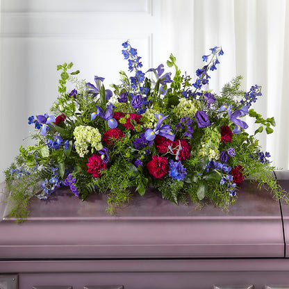 Always Treasured Casket Spray –  Blossom Shop, Traverse City MI