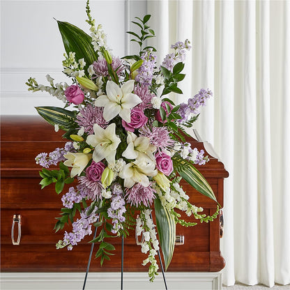 Grateful Hearts Standing Spray –  Blossom Shop, Traverse City MI