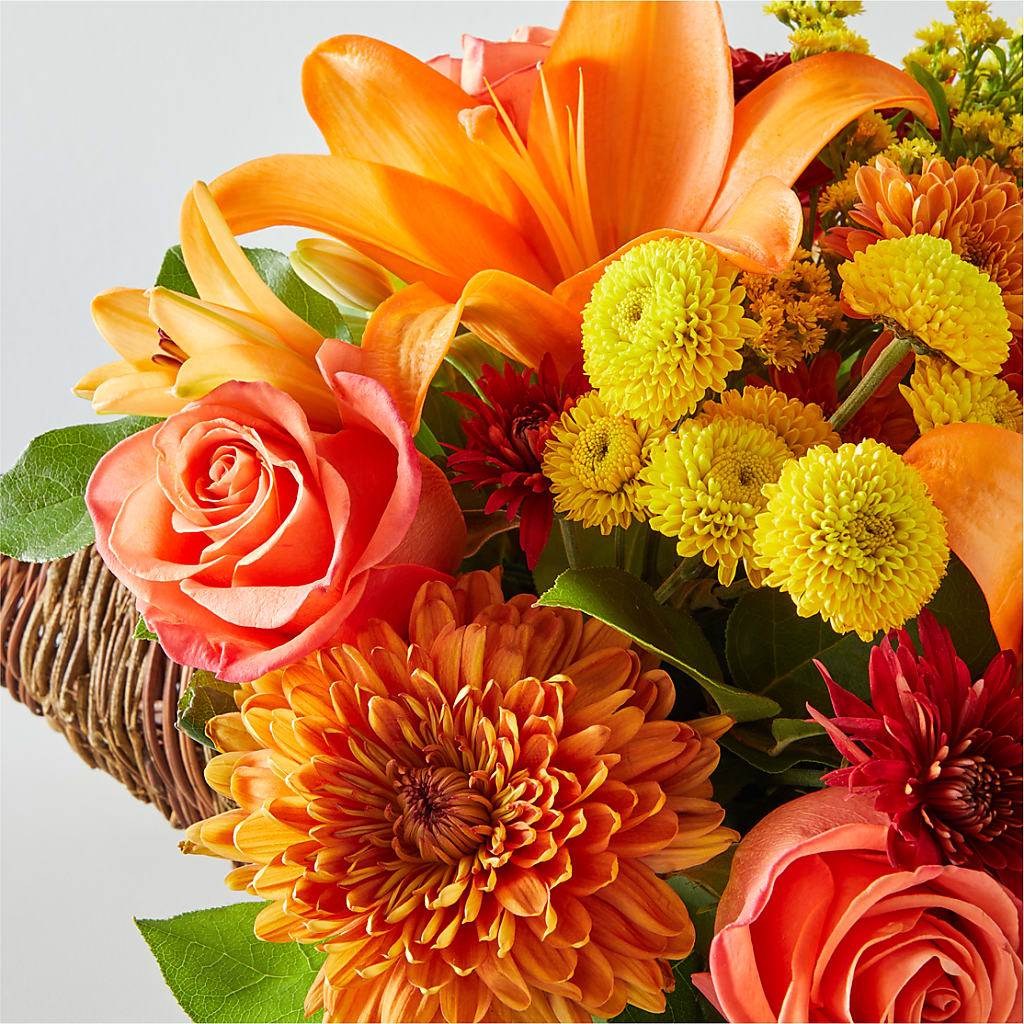 Bouquet of Blessings Cornucopia –  Blossom Shop, Traverse City MI