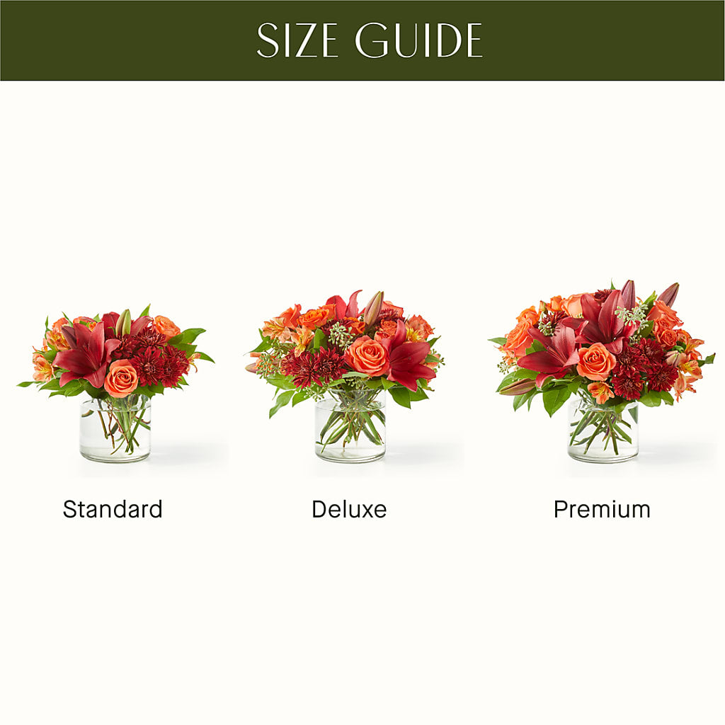 Crimson Leaves Bouquet –  Blossom Shop, Traverse City MI