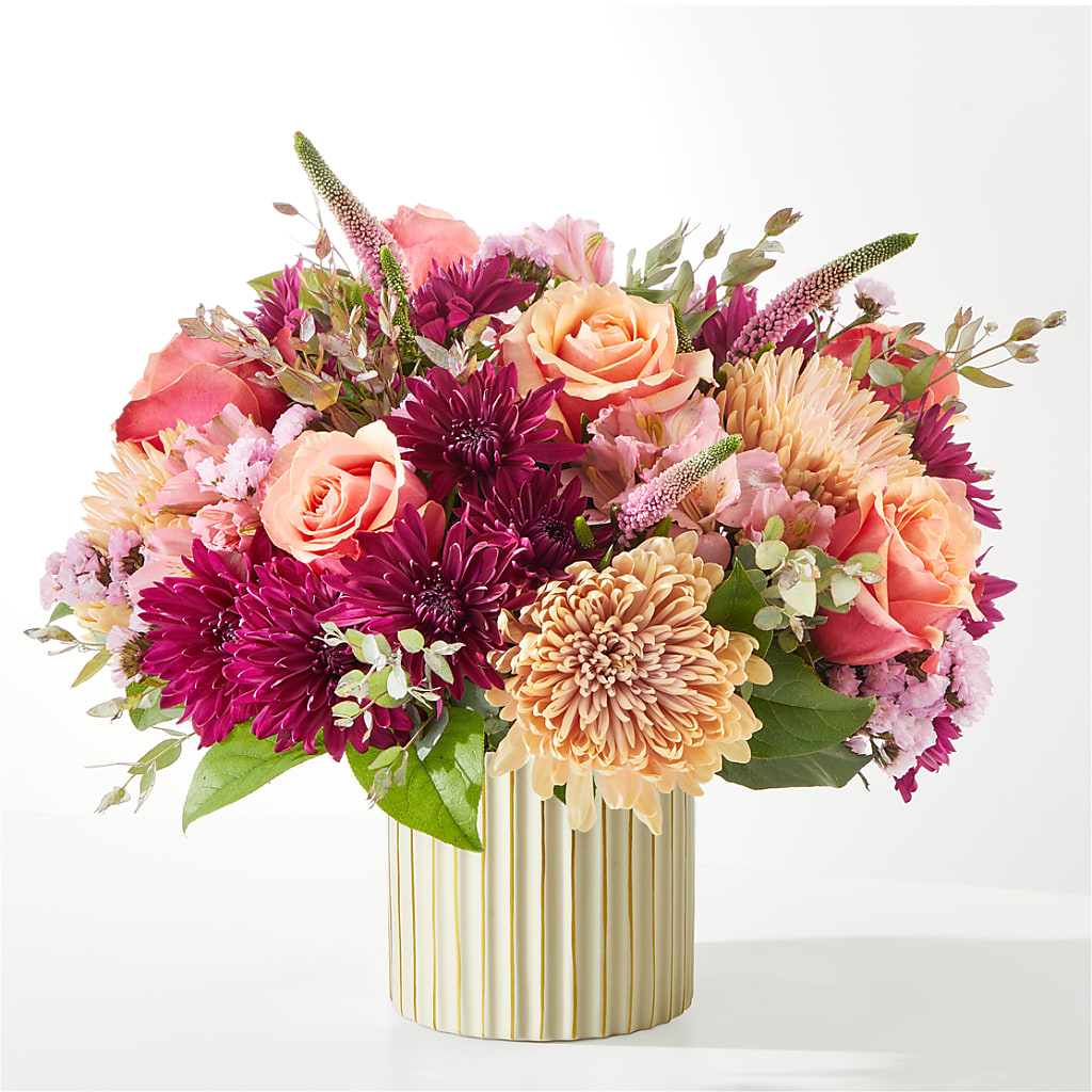 Berry Cobbler Bouquet with Ivory Vase –  Blossom Shop, Traverse City MI